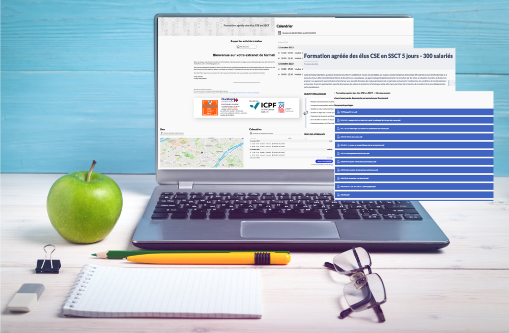 Espace extranet pour les participants à la formation SSCT du CSE