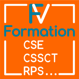 Logo : composition figurée servant à identifier visuellement l'entreprise FV Formation